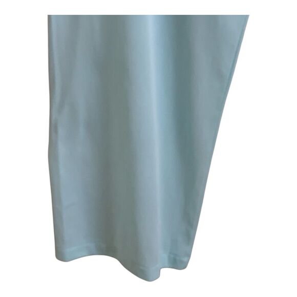 Vintage 80s Vanity Fair Nylon Pajama Set M Blue Buttons Short Sleeve Long Pants - Picture 6 of 12